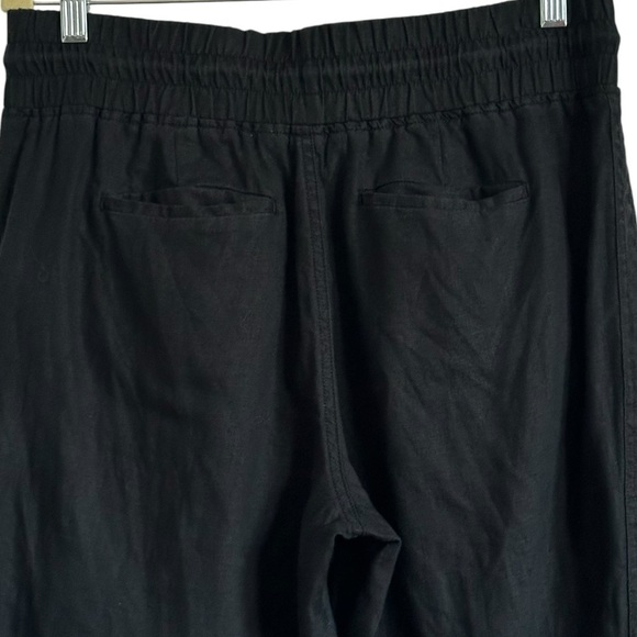 ATHLETA CABO BLACK LINEN JOGGERS SIZE 10 - Picture 8 of 14
